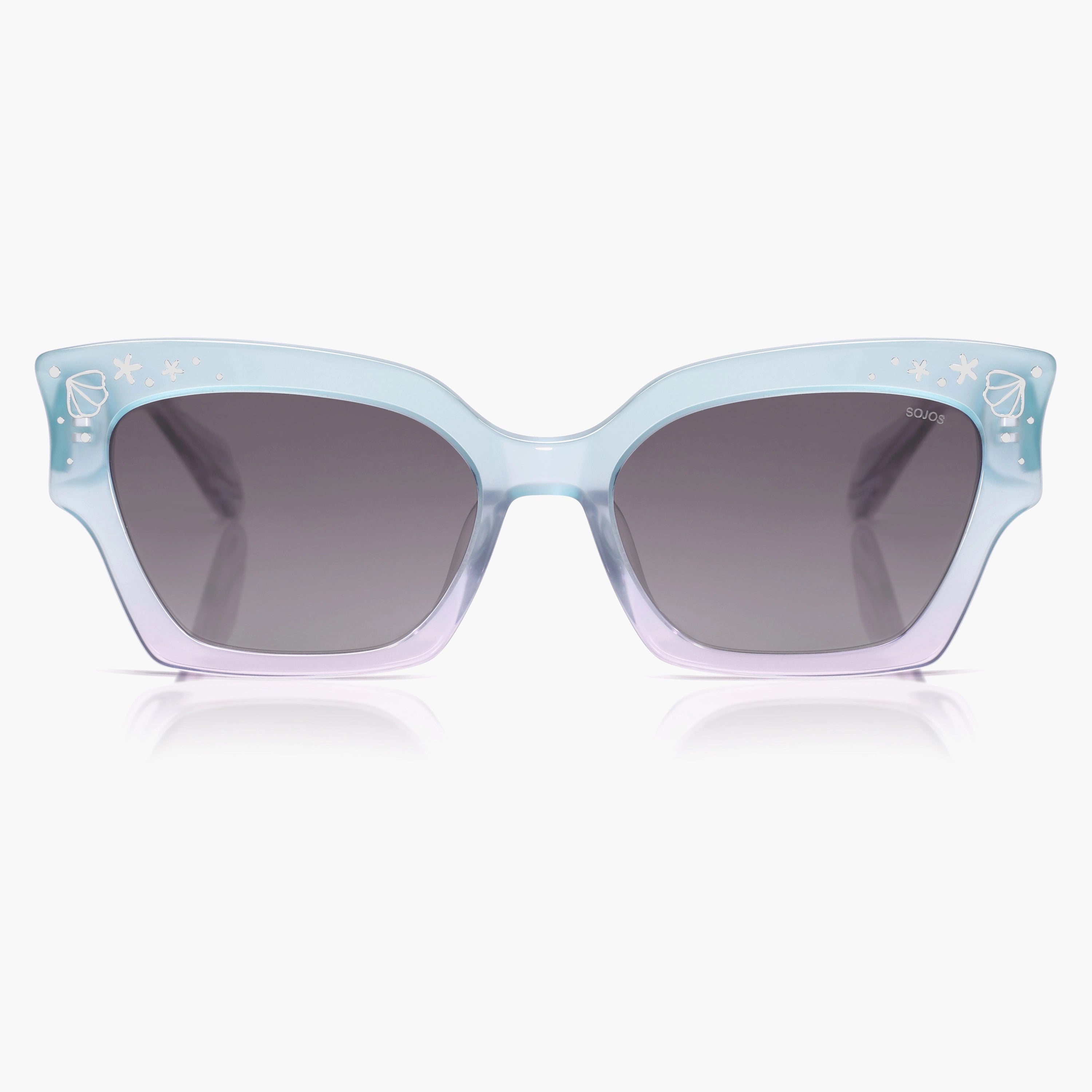 SOJOS X Oceanus Melody Sunglasses Ocean-inspired | SOJOS EYEWEAR