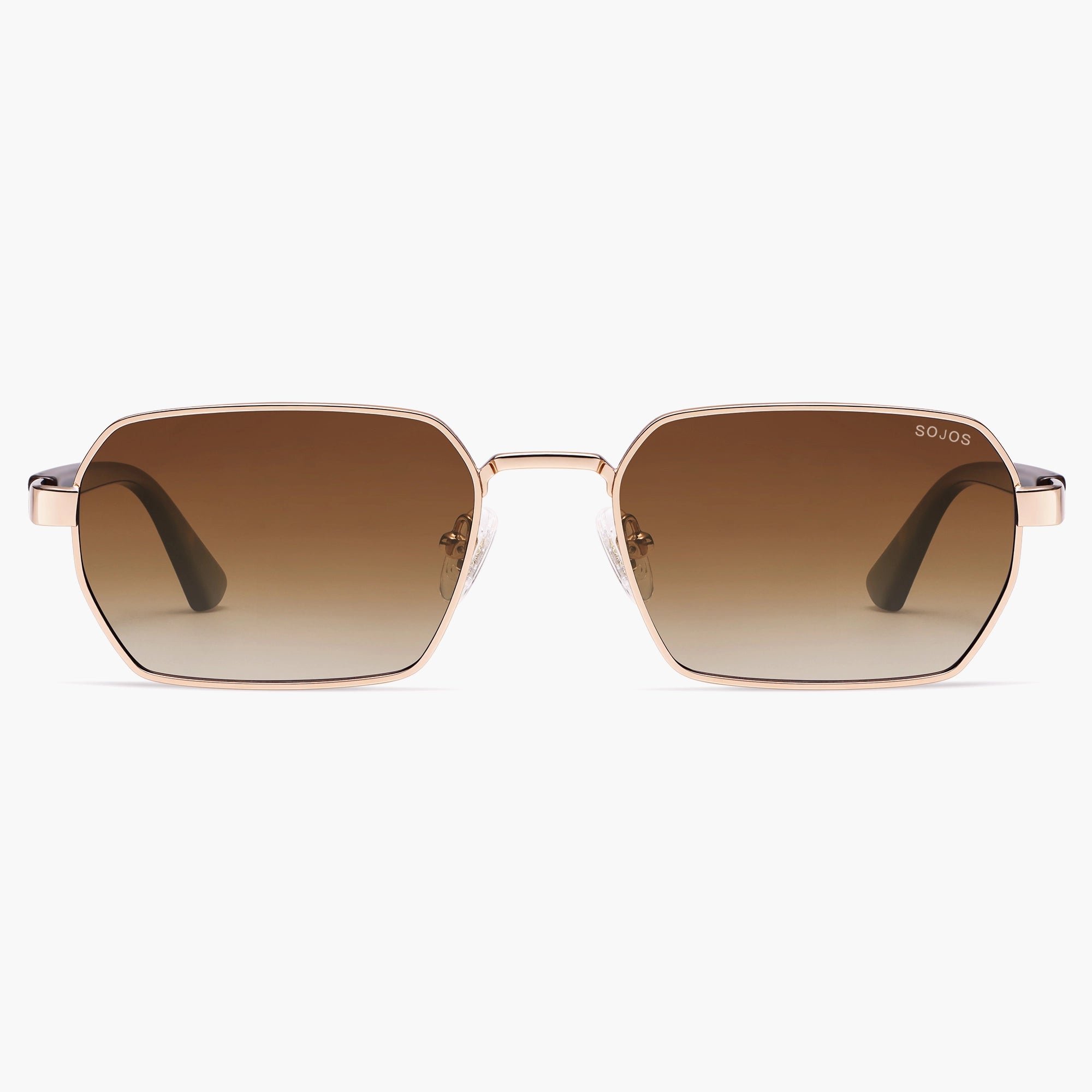 Retro Metal Square Polarized Women Sunshades SJ1270 | SOJOS VISION