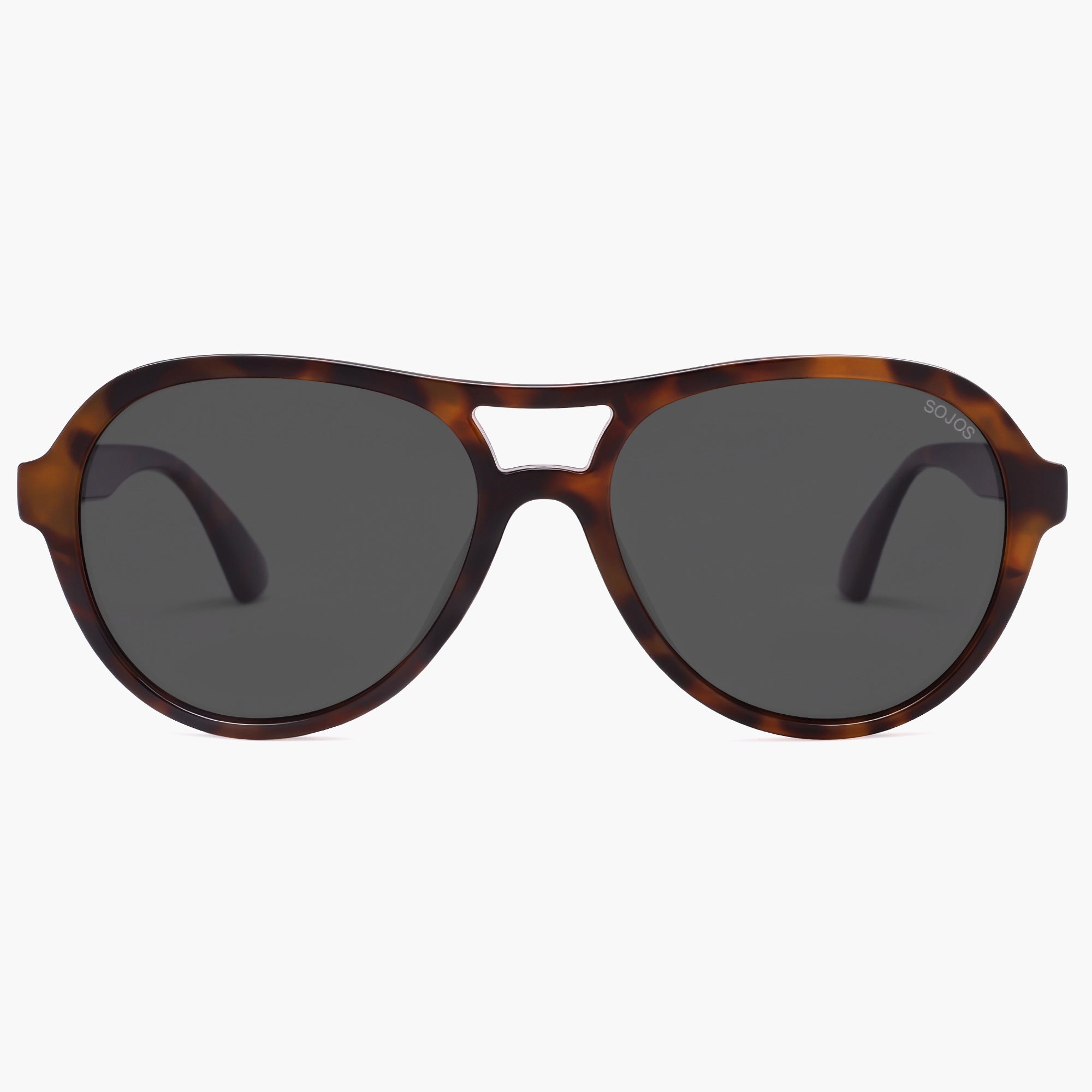 SOJOS Together‎ Tortoise and Dark Gray Lens Sunglasses Amazon.com: SOJOS Small Round Classic Polarized Sunglasses  main image 2
