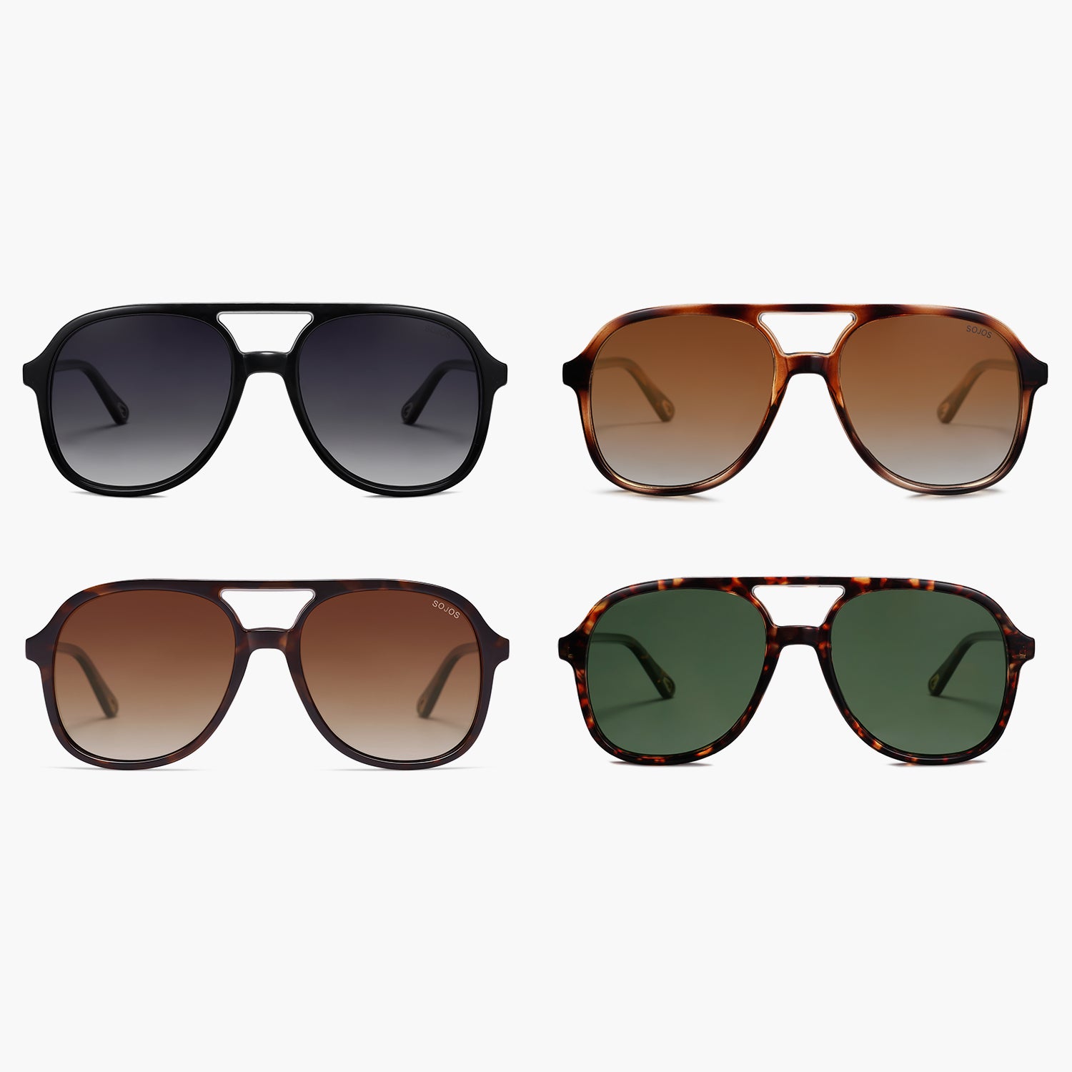 Buy 4 Pairs Retro Polarized Aviator Sunglasses Womens Mens Classic
