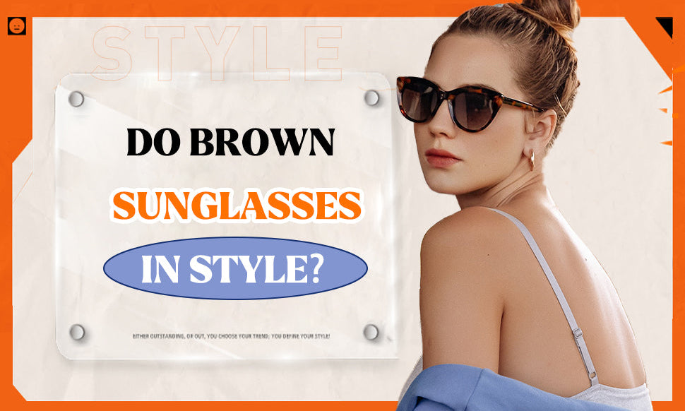 brown sunglasses