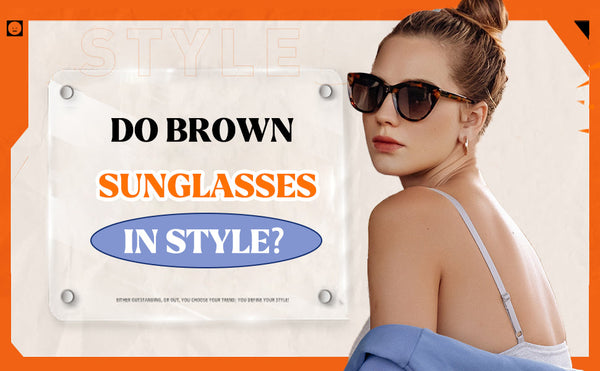 brown sunglasses