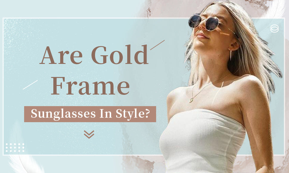 gold frame sunglasses