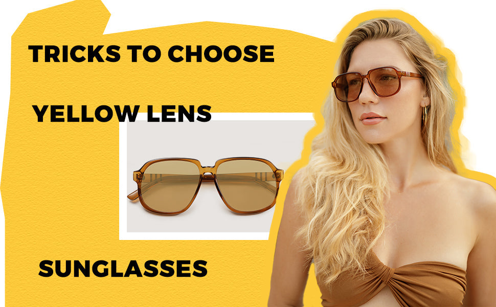 Tricks for you to choose yellow lens sunglasses – SOJOS