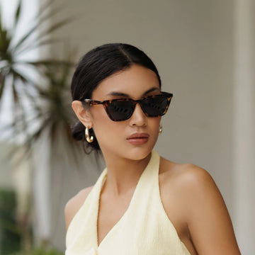 Women Polarized Narrow Square Cateye Sunglasses SJ2169 | SOJOS VISION