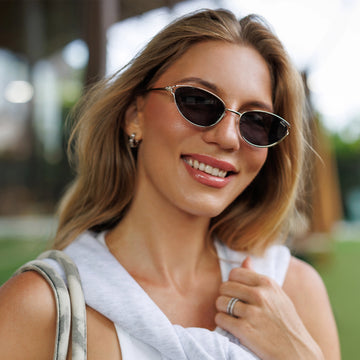 Polarized Aviator Cat Eye Sunglasses Retro Vintage Metal Frame Trendy Chic VANLINKER Polarized Trendy Aviator Metal Cat Eye Sunglasses  main image 2