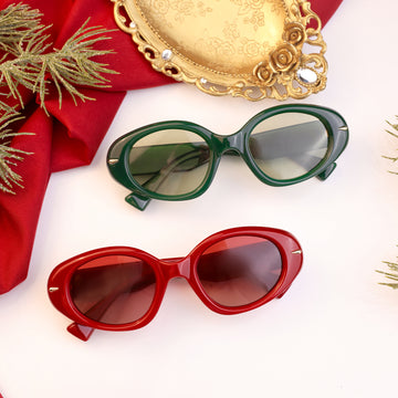 Women Men Retro Polarized Large Oval Trendy 80s 90s  display picture 2