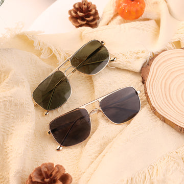 SOJOS Women\'s Silver Brown Trendy Square Polarized Vintage Aviator Sunglasses Amazon.com: SOJOS Retro Polarized Aviator Sunglasses Womens  main image 4