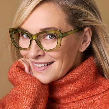 Prescription Lenses Oversized Cat Eye for Women Square  display picture 1