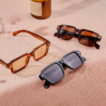 Retro Vintage Polarized Sunglasses, 70s 80s Square Panto Style UV400 Shades Retro Square Sunglasses for Womens Mens Vintage Oversized  main image 3