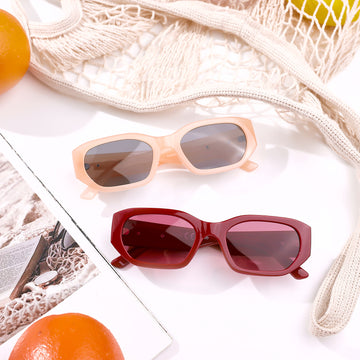 Women Men Retro Rectangle 80s 90s Shades Polarized  display picture 1