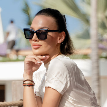 Oversized Square Cat Eye Polarized Sunglasses for Women Trendy Cateye Style Amazon.com: SOJOS Trendy Oversized Square Cateye Polarized  main image 3
