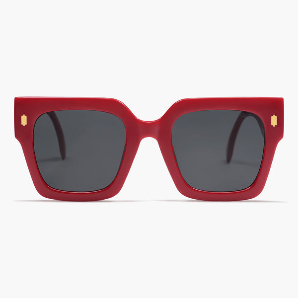 Amarylla - Oversize Flat Top Square Tinted Women Fashion Sunglasses -  Cramilo Eyewear - Stylish & Trendy Eyewear