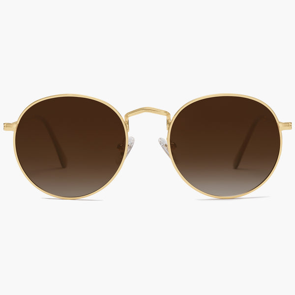 Buy Mirrored Round Sunglasses for Women | Classica | SOJOS display picture 3