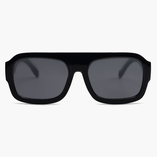 ?Sojos Square Retro Women Black Polarized Lens Trendy Aviator Shades Sunglasses SOJOS Sunglasses for Women & Men, Square, Retro, Polarized  main image 2