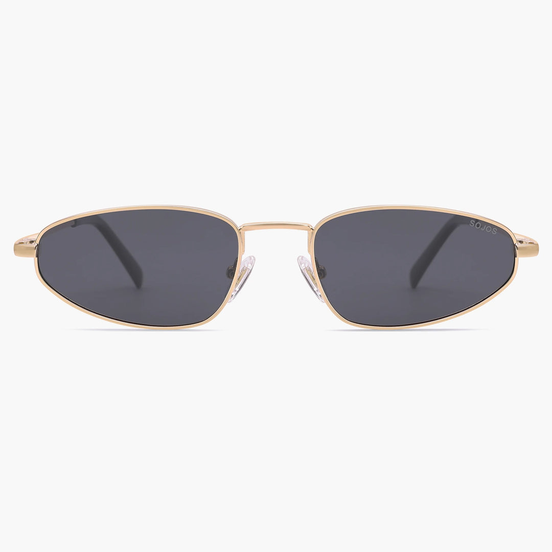 Women Men Polarized Small Oval Sunglasses SJ1251 | SOJOS VISION