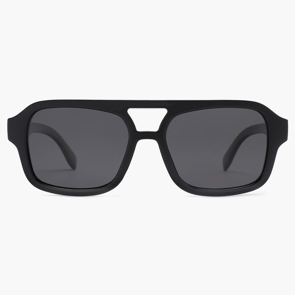 ?Sojos Square Retro Women Black Polarized Lens Trendy Aviator Shades Sunglasses SOJOS Sunglasses for Women & Men, Square, Retro, Polarized  main image 4