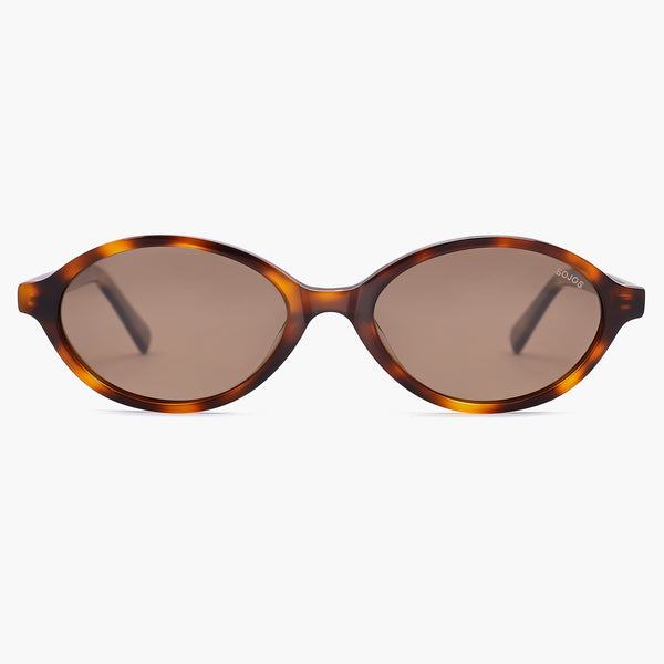 Acetate Polarized Oval Sunglasses for Women Narrow  display picture 1