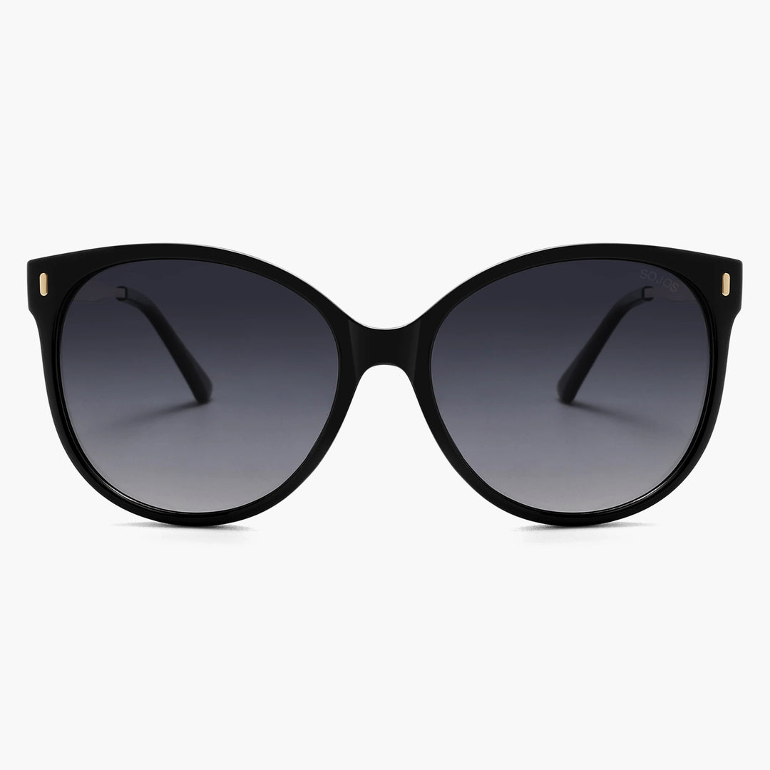 Women Men Polarized Round Oversized Sunglasses SJ2391 | SOJOS VISION