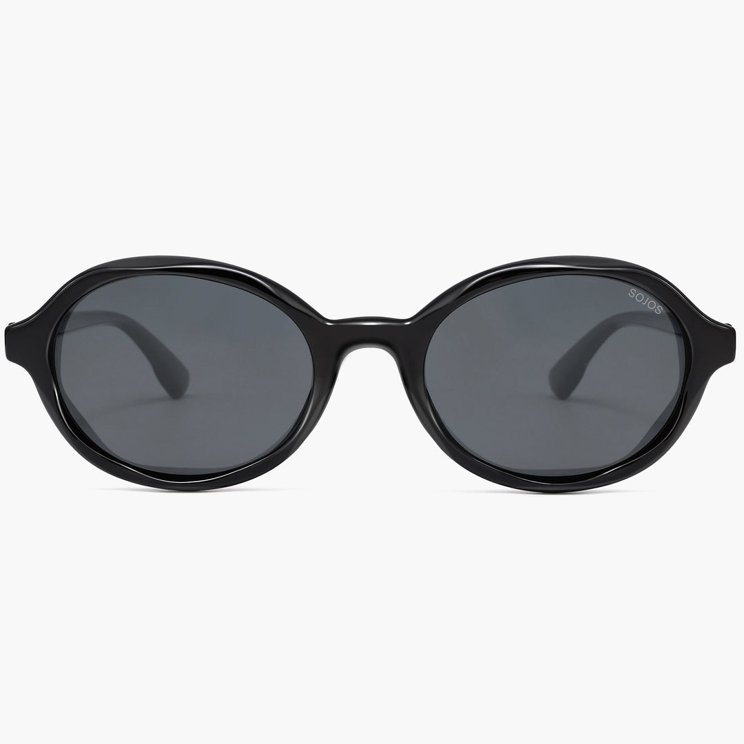 Trendy Polarized Oval Sunglasses for Women Men UV400 Protected
