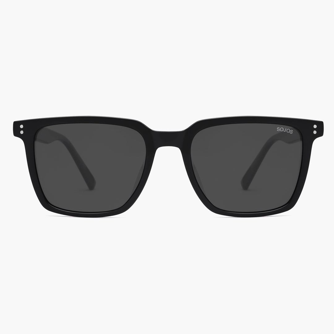 「sososo」 Polarized Retro Square TR90 Mens Sunglasses SJ2639 | SOJOS VISION