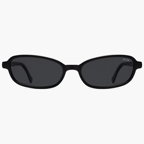 ⌘ saa3104 〻 Recycled Rectangle Polarized Sunglasses for Women Men Narrow Cat