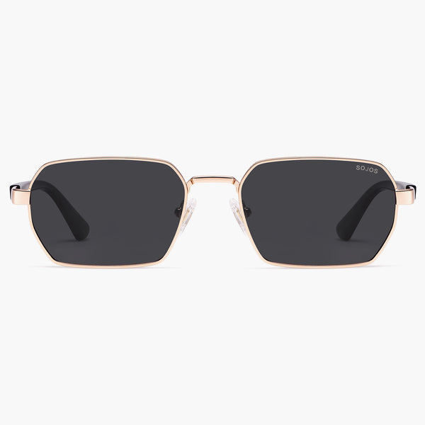 Retro Metal Square Polarized Women Sunshades SJ1270 | SOJOS VISION
