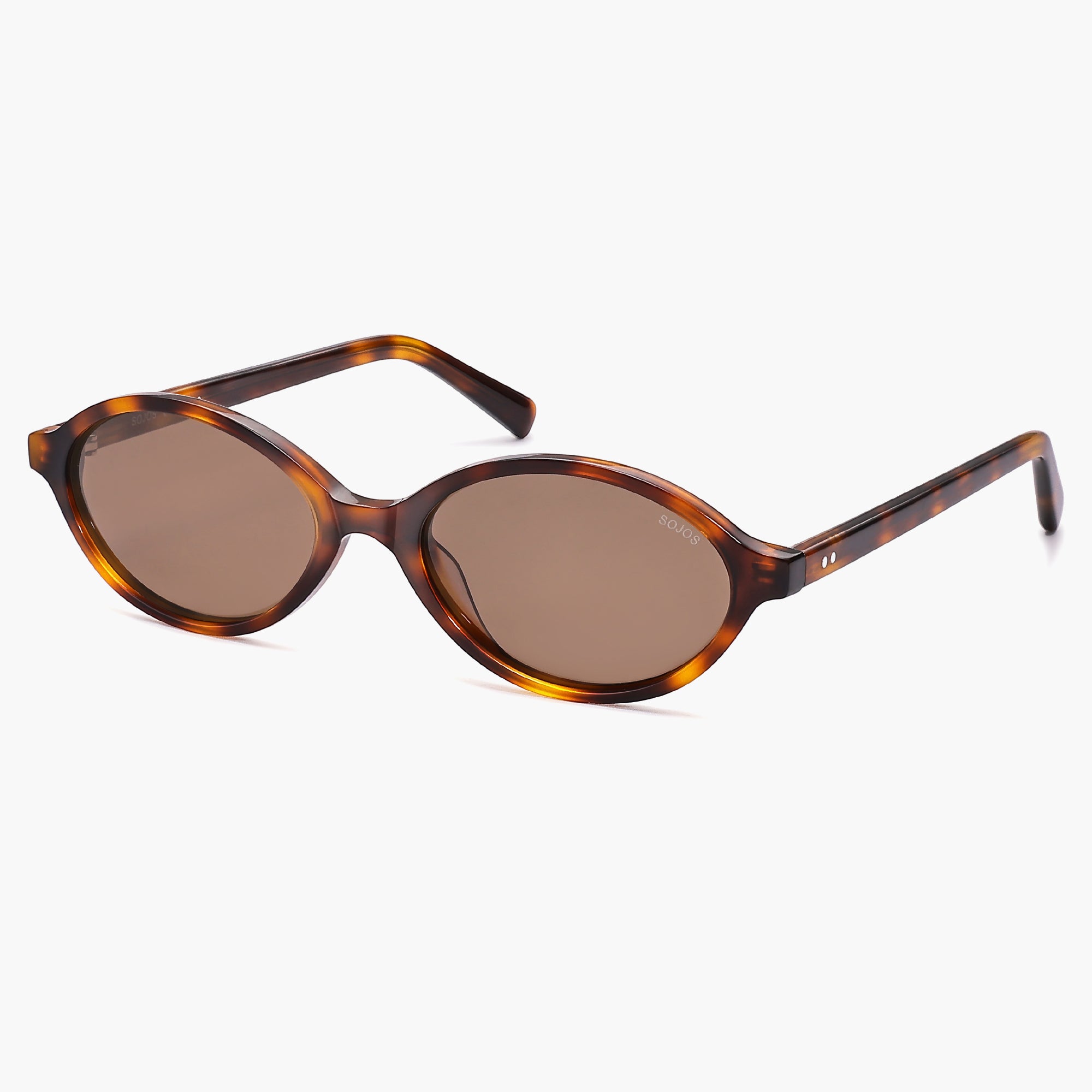 Acetate Polarized Oval Sunglasses for Women Narrow Lightweight