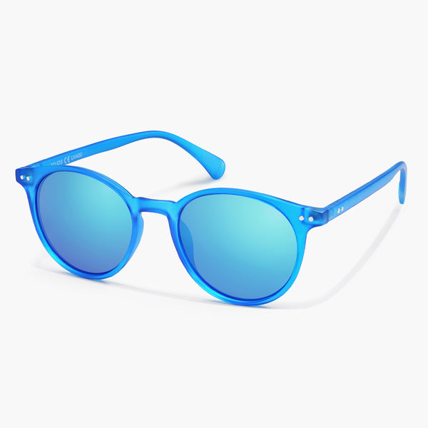 Round Classic Polarized Sunglasses Vintage UV400 SJ2113 Blue Sogo | Accessories | Round Classic Polarized Sunglasses  main image 4