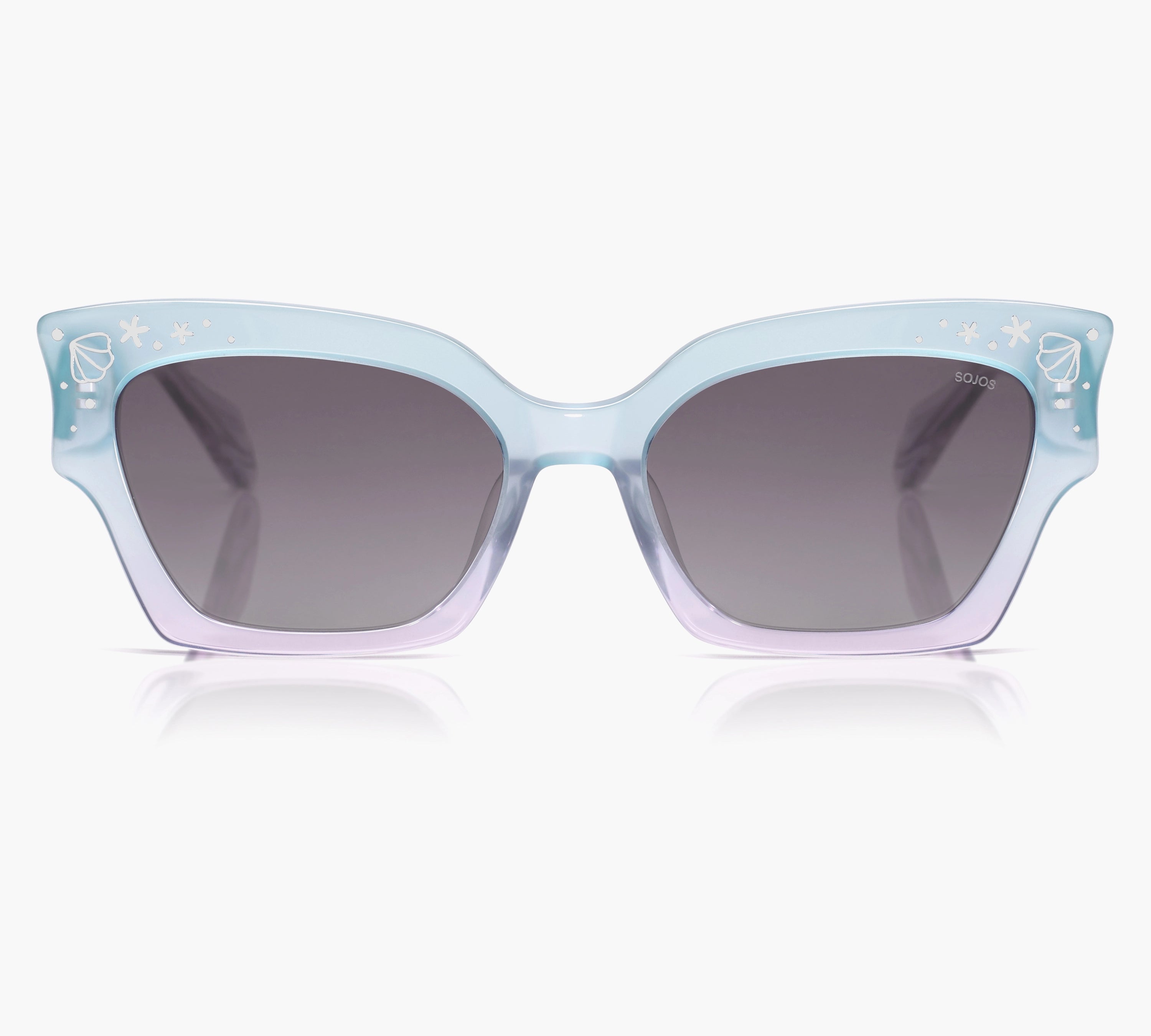 Blue Purple Sunnies with Ocean-inspired Design
