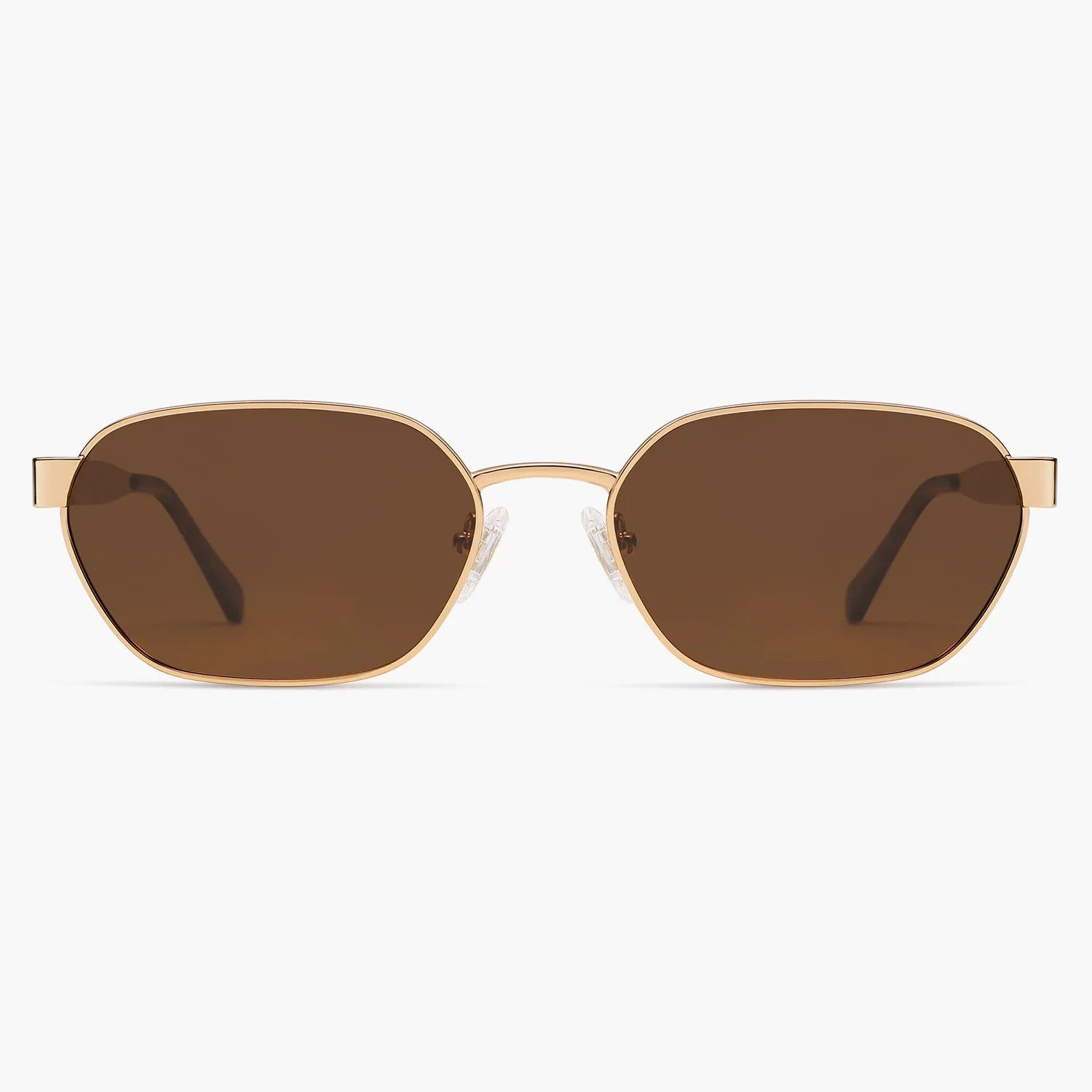 Women Men Retro Hexagonal UV400 Trendy Rectangle Polarized