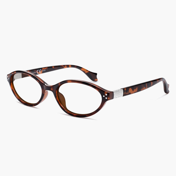 Recycled Retro Oval Blue Light Eyeglasses for Women RSJ2512