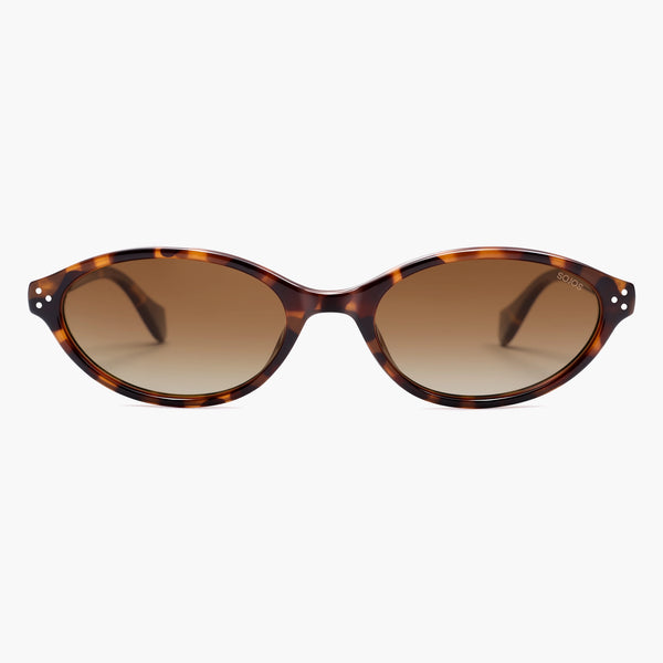 Recycled Retro Oval Polarized Sunglasses for Women Men  display picture 2