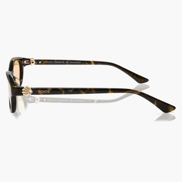 SOJOS Tropic Filter Square Sunglasses for Women Acetate Polarized
