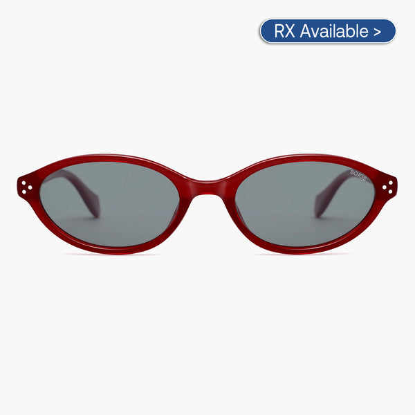 Recycled Retro Oval Polarized Sunglasses for Women Men 