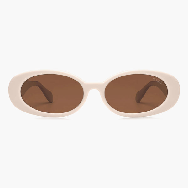 Retro Oval Polarized Sunglasses Recycled Plastic Frame Eco-Friendly Recycled Retro Oval Polarized Sunglasses for Women Men  main image 2