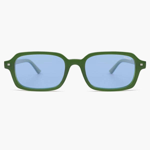 Women Men Polarized Small Rectangular Sunglasses SJ2610 | SOJOS VISION
