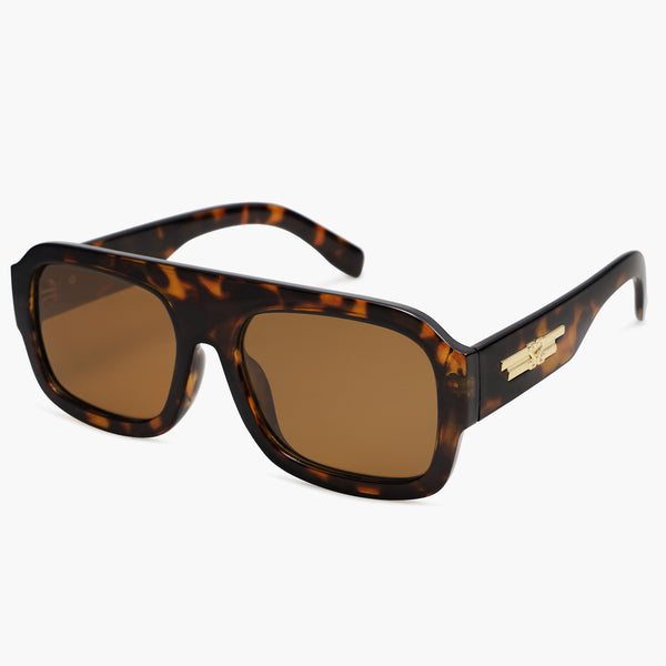 SOJOS Retro Square Polarized Sunglasses - Small Aviator Style Sun Glasses For Women & Men