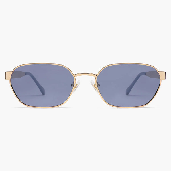 Women Men Retro Hexagonal UV400 Trendy Rectangle Polarized
