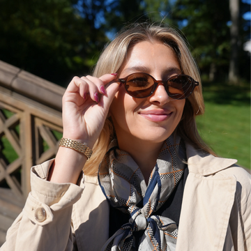 Classic Vintage 90s Women Men Polarized Small Oval Sunglasses