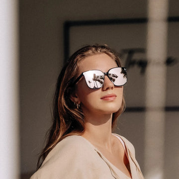 saya+ Buy Oversized Cat Eye Sunglasses for Women Mirrored SJ2157 | SOJOS