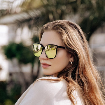 saya+ Buy Oversized Cat Eye Sunglasses for Women Mirrored SJ2157 | SOJOS