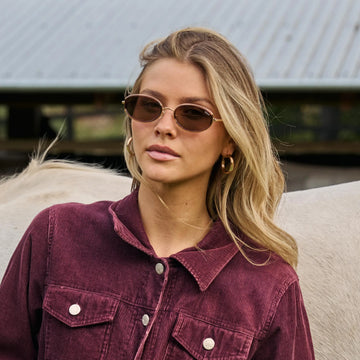 Buy Trendy Oval Polarized Sunglasses for Women 80s 90s Chic Retro