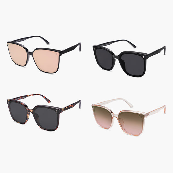 Buy Oversized Cat Eye Sunglasses for Women Mirrored SJ2157 | SOJOS