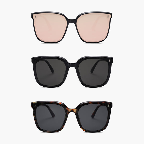 Buy Oversized Cat Eye Sunglasses for Women Mirrored SJ2157 | SOJOS