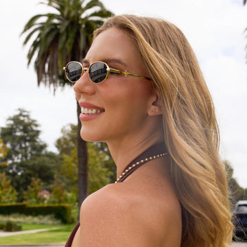 SOJOS Trendy Oval Sunglasses for Women UV400 Polarized Premium