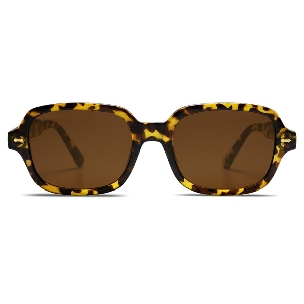 SOIOS Tortoise Square Frame Sunglasses