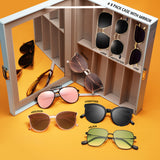 8 Pack Sunglasses Set with Mirror