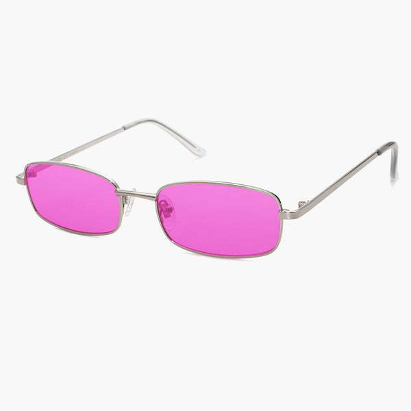 Narrow Rectangle 80s 90s Skinny Sunglasses SJ1187 Pink Narrow Rectangle 80s 90s Skinny Sunglasses SJ1187 Pink | eBay main image 4