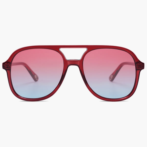 Buy Tortoise Frame Gradient Brown Lens Aviator Sunglasses for 